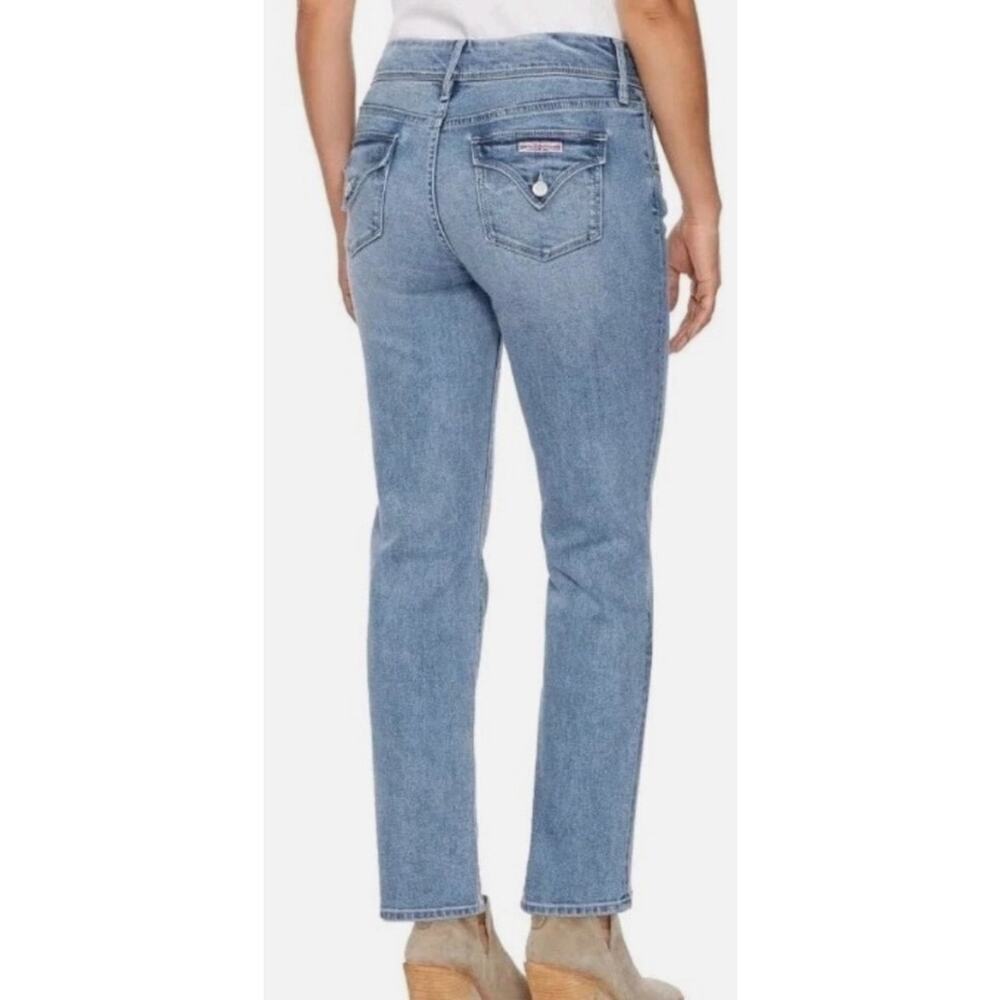 Hudson Women’s Icy Blue Button Back Pockets Jeans, size 12, H0524-01